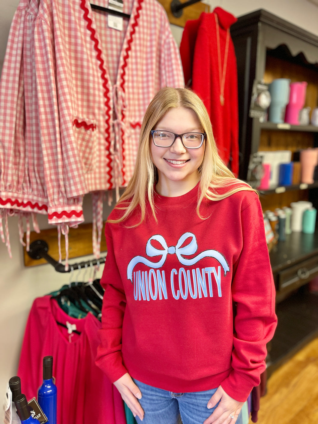 Union County Bow Soft Unisex Sweatshirt