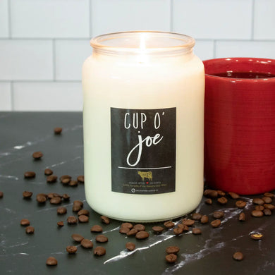 26oz Cup O' Joe Apothecary Farmhouse Jar Candle