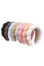 Load image into Gallery viewer, Puffy Plush Spa Headband- Several Colors