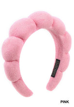 Load image into Gallery viewer, Puffy Plush Spa Headband- Several Colors