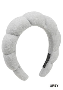 Puffy Plush Spa Headband- Several Colors