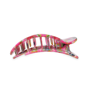 Fuchsia Dream Medium Flat Round Clip