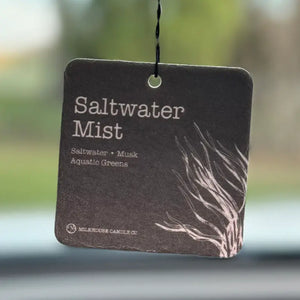 Milkhouse Candles Car Freshener: Saltwater Mist