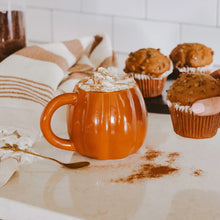 Load image into Gallery viewer, Orange Pumpkin Coffee Mug 15oz