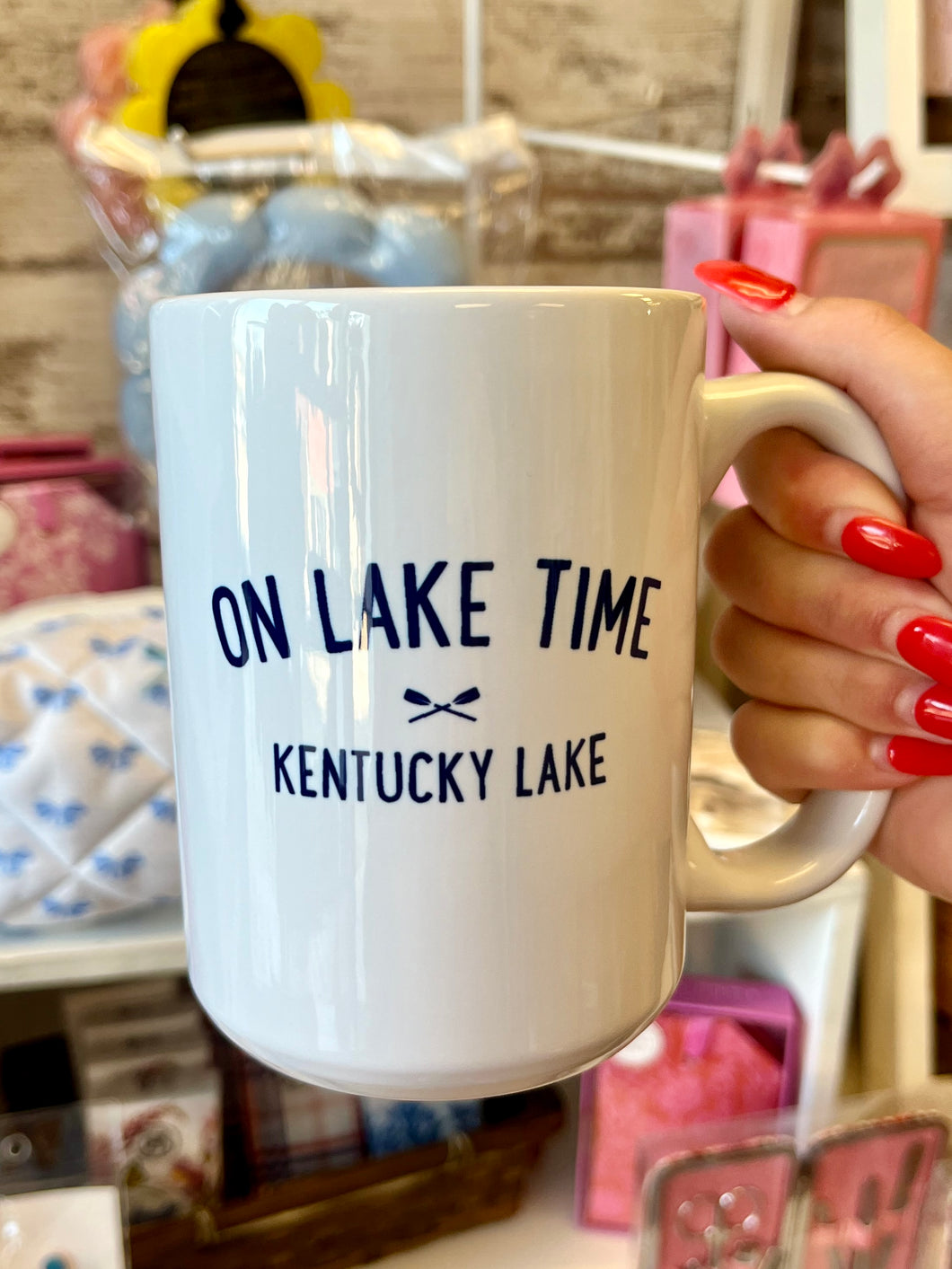 On Lake Time Kentucky Lake Mug- 15oz