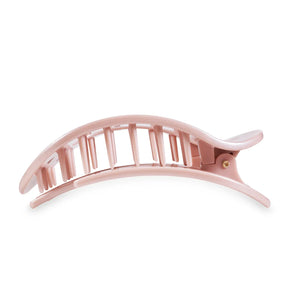 Pearly Pink Large Flat Round Clip