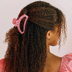 Teleties Open Large Hair Clip-Wrapped in Ribbons