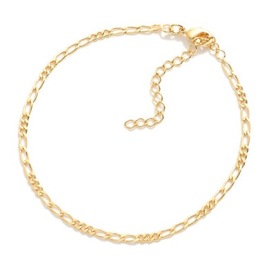 Figaro Chain Link Bracelet