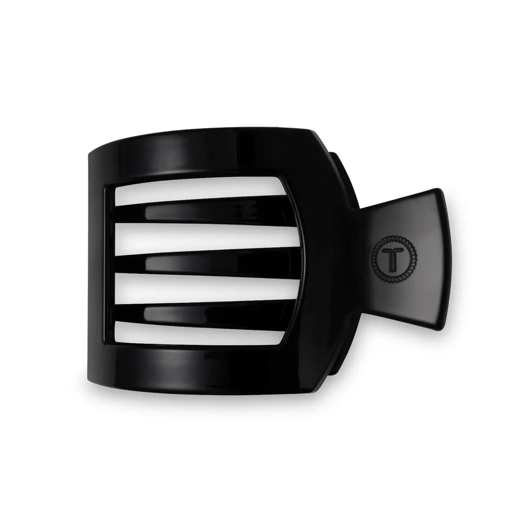 Teleties Jet Black Medium Flat square Clip