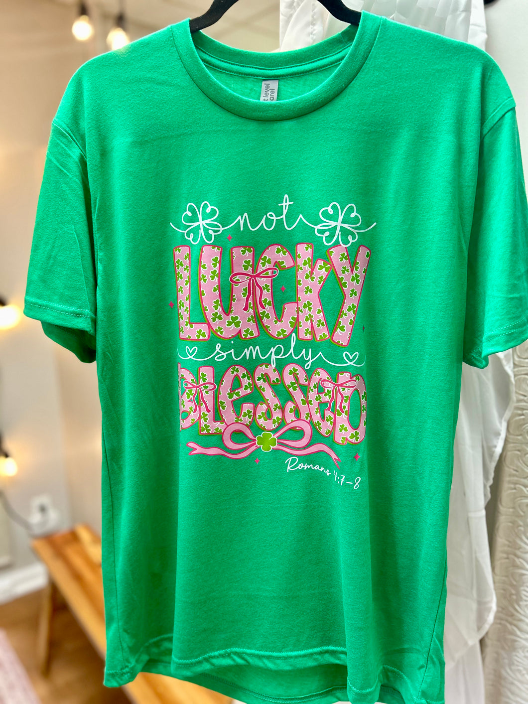 Not Lucky Simply Blessed St. Patrick's Day Unisex Soft Tee