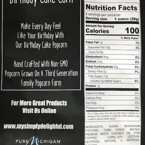 Birthday Cake Popcorn 8oz