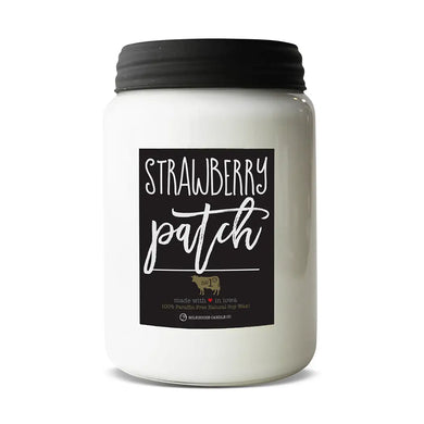 26oz Apothecary Farmhouse Jar Candle- Strawberry Patch