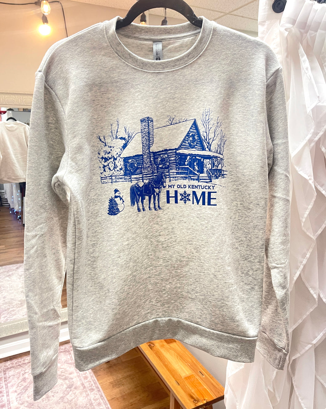 My Old Kentucky Home Winter Scene Soft Unisex Sweatshirt