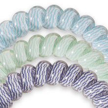 Load image into Gallery viewer, Totally Turquoise Teleties Large 3-Pack Hair Ties