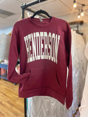 Henderson Unisex Pocket Crew Sweatshirt No Hoodie