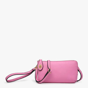 Kendall Twist Lock Crossbody/Wristlet- Bubblegum