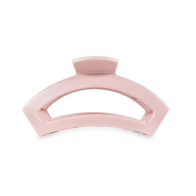 Teleties Medium Open Hair Clip- Pearly Pink