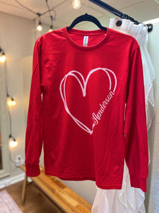 Henderson Heart Long sleeve Unisex Tee