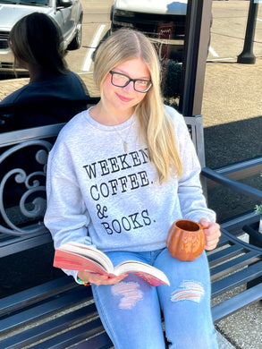 Weekends Coffee And Books Soft Unisex Sweatshirt