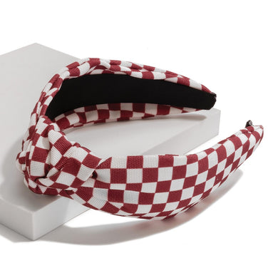 Checkered Game Day Knotted Headband