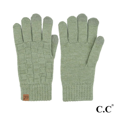 C.C Weaving Texture Glove-Sage