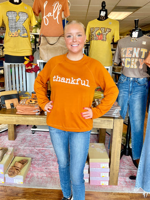 Fall Thankful Bella Soft Unisex Sweatshirt In Autumn