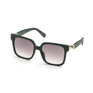 Large Square Sunglasses With Gold Tone Details-4 Colors