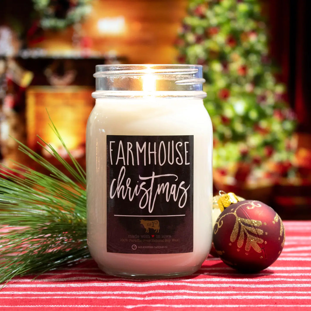 Farmhouse Collection Mason Jar Candle 13oz Farmhouse Christmas