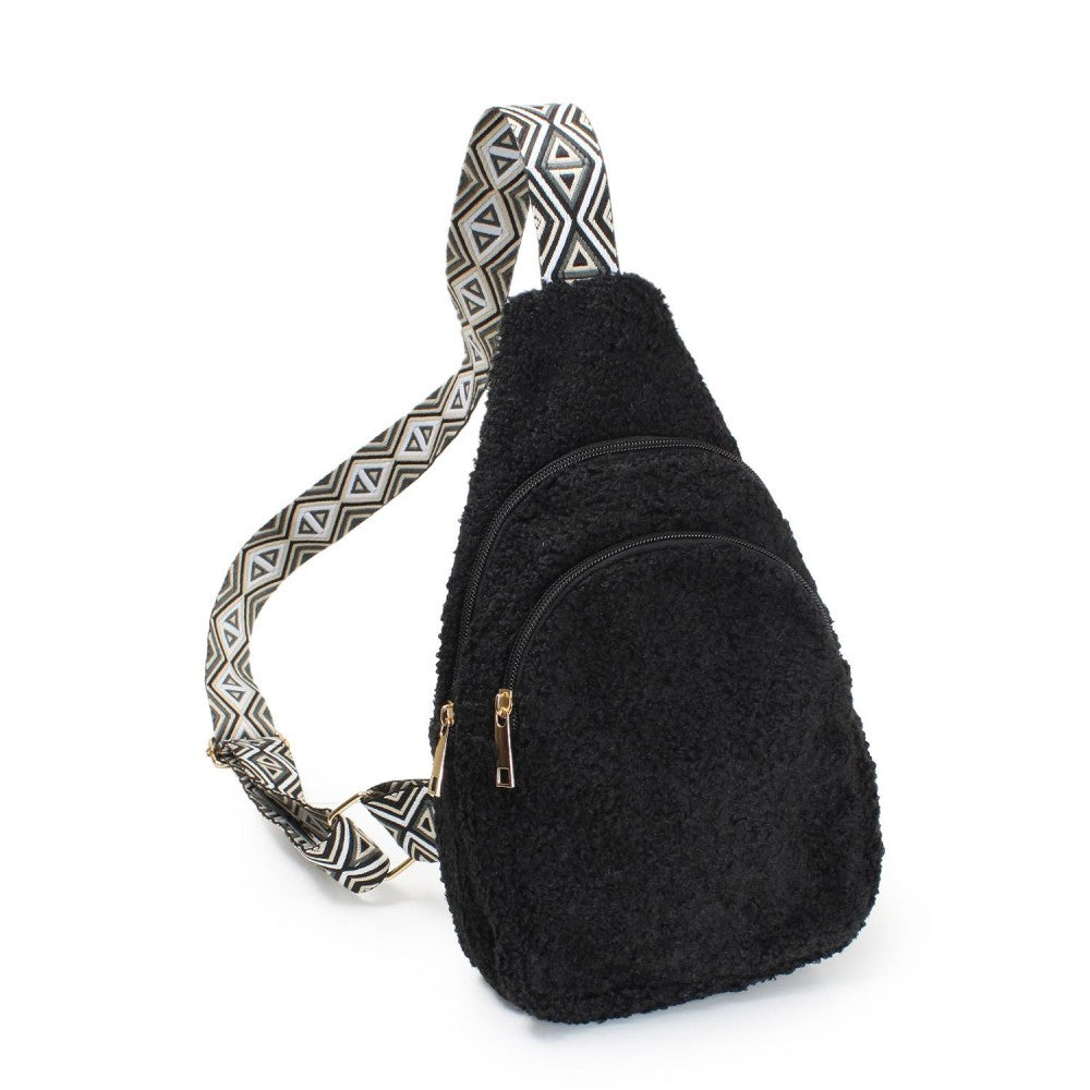 Sherpa Crossbody Sling Bag With Guitar Strap