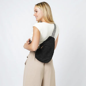 Sherpa Crossbody Sling Bag With Guitar Strap