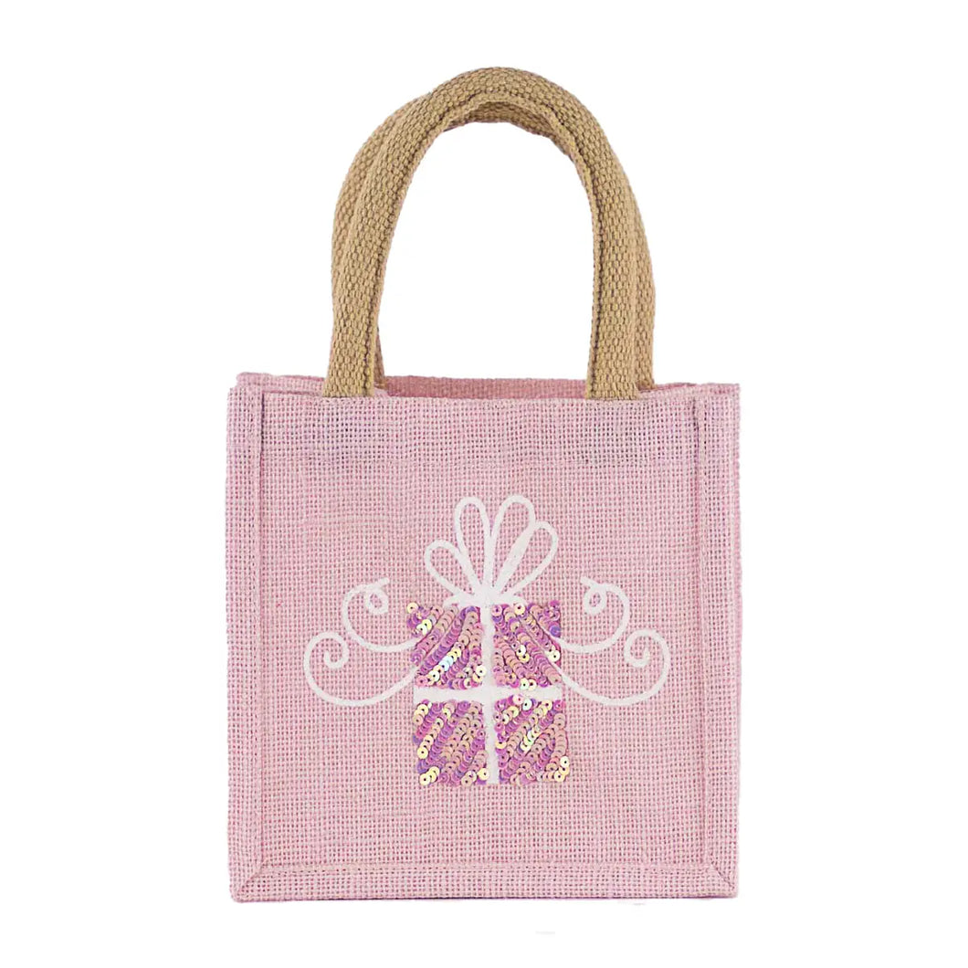 Glitzy Present Gift Tote 7x7x5