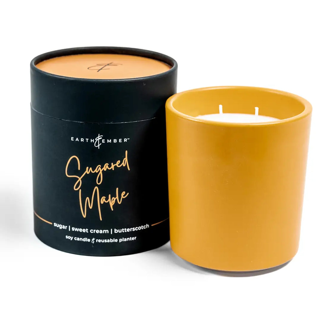 Earth & Ember 13 oz Sugared Maple Candle