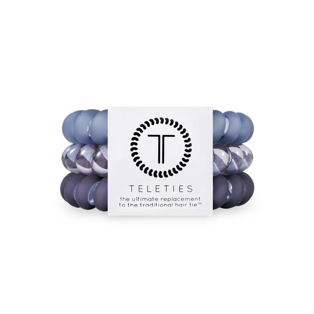 Midnight Rain Teleties Large 3-Pack Hair Ties