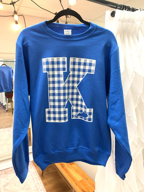 Kentucky K Plaid Soft Unisex Sweatshirt