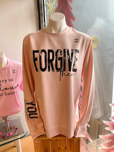 Forgive Them You Deserve Peace Soft Unisex Blush Sweatshirt