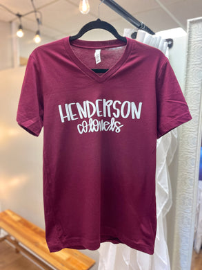 Henderson Colonels V-neck Unisex Tee