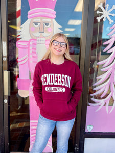 Henderson Colonels Unisex Pocket Crew Sweatshirt