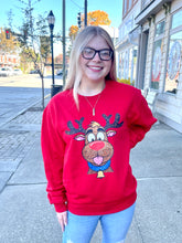 Load image into Gallery viewer, Christmas Reindeer Soft Unisex Sweatshirt