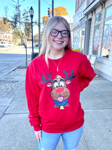 Christmas Reindeer Soft Unisex Sweatshirt