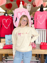 Load image into Gallery viewer, Love Bow Soft Unisex Comfort Colors Sweatshirt