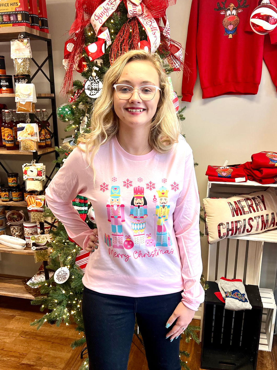 Pink Nutcracker Soft Long Sleeve Unisex Tee