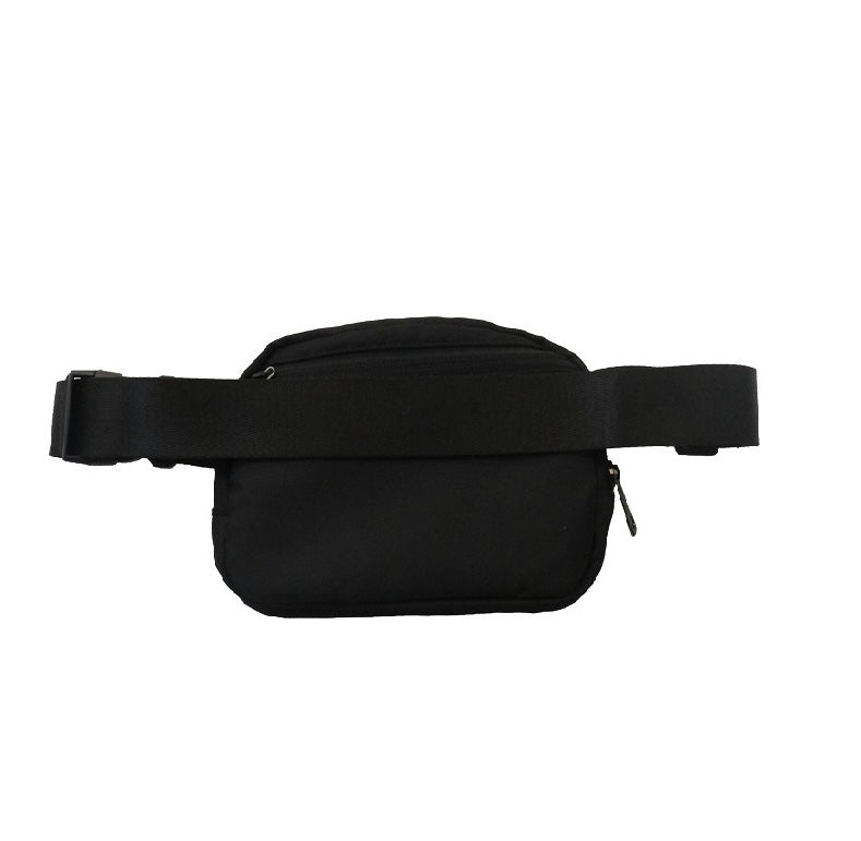 Cross Body Belt Bag- Black