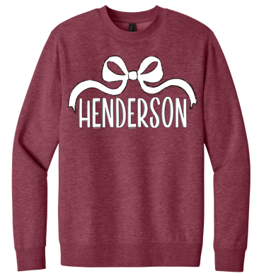 PREORDER ONLY- Henderson Bow Soft Unisex Sweatshirt