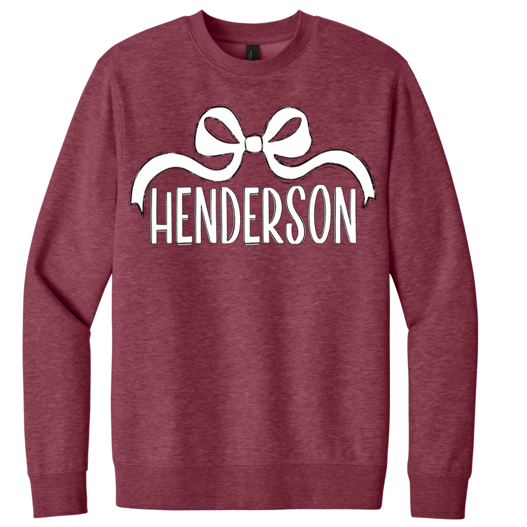 PREORDER ONLY- Henderson Bow Soft Unisex Sweatshirt