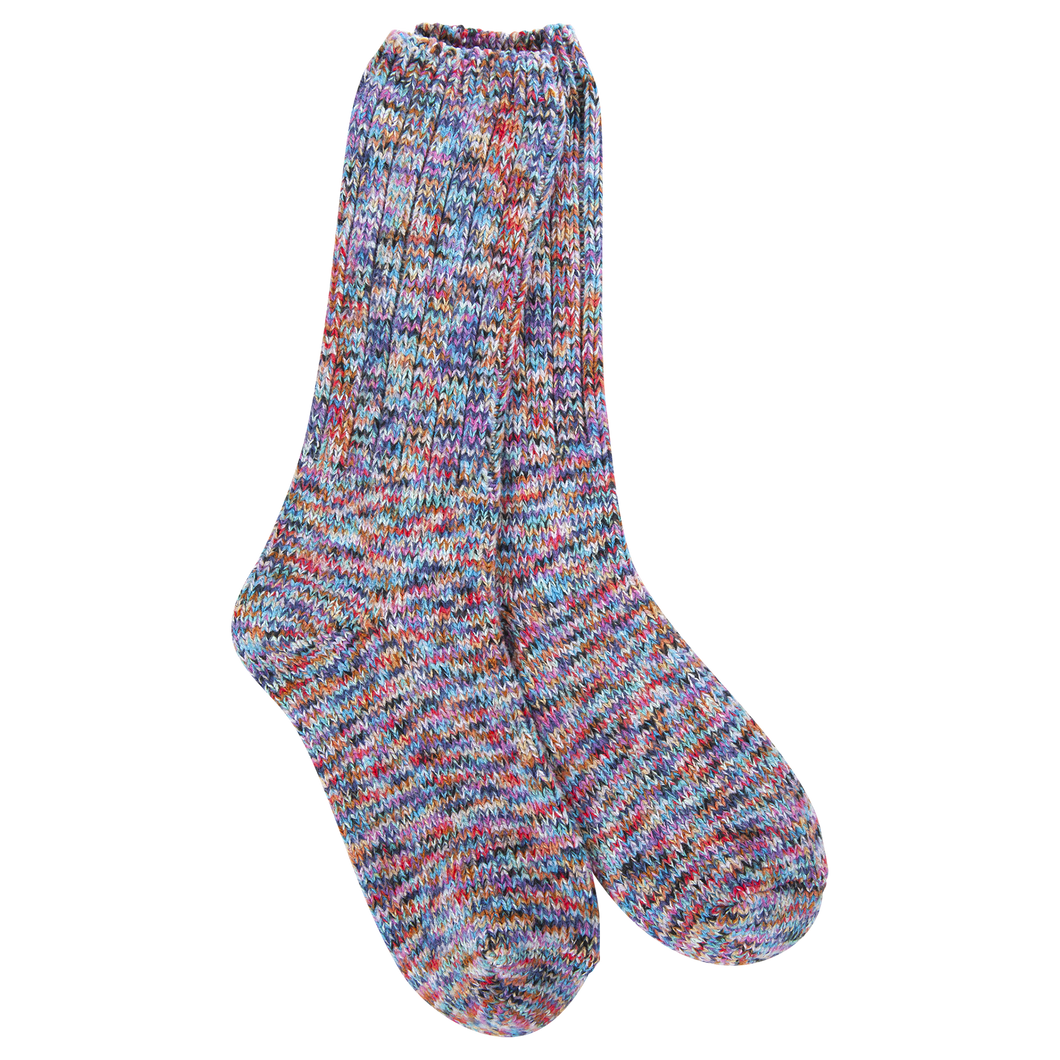 World's Softest Socks Weekend Crew- Indigo