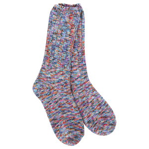 World's Softest Socks Weekend Crew- Floral