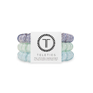 Totally Turquoise Teleties Large 3-Pack Hair Ties