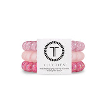 Load image into Gallery viewer, Made Me Blush Teleties Large 3-Pack Hair Ties