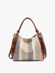 Multicolor Dual Handles Purse