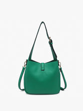 Load image into Gallery viewer, Agnes Satchel With Press Lock &amp; Inner Bag- Green